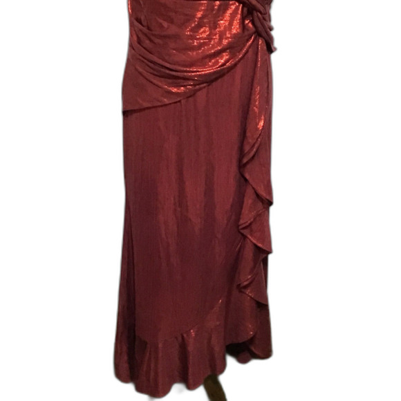 BeryLove XL Red Glitter Evening Midi Dress - Picture 3 of 12